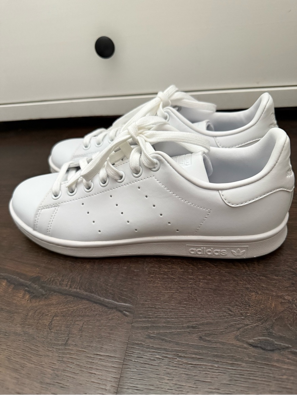 NWOT Adidas White Leather Sneakers - Classic Tennis Style
